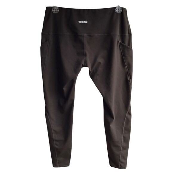 Ododos Pocket Leggings High Rise Stash Pockets Size 2X Gym Training 7/8 Tights - Picture 2 of 10